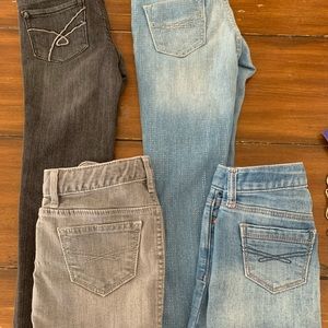 Size 6 jeans bundle, 2 pants, 2 skirts, Gap, DKNY